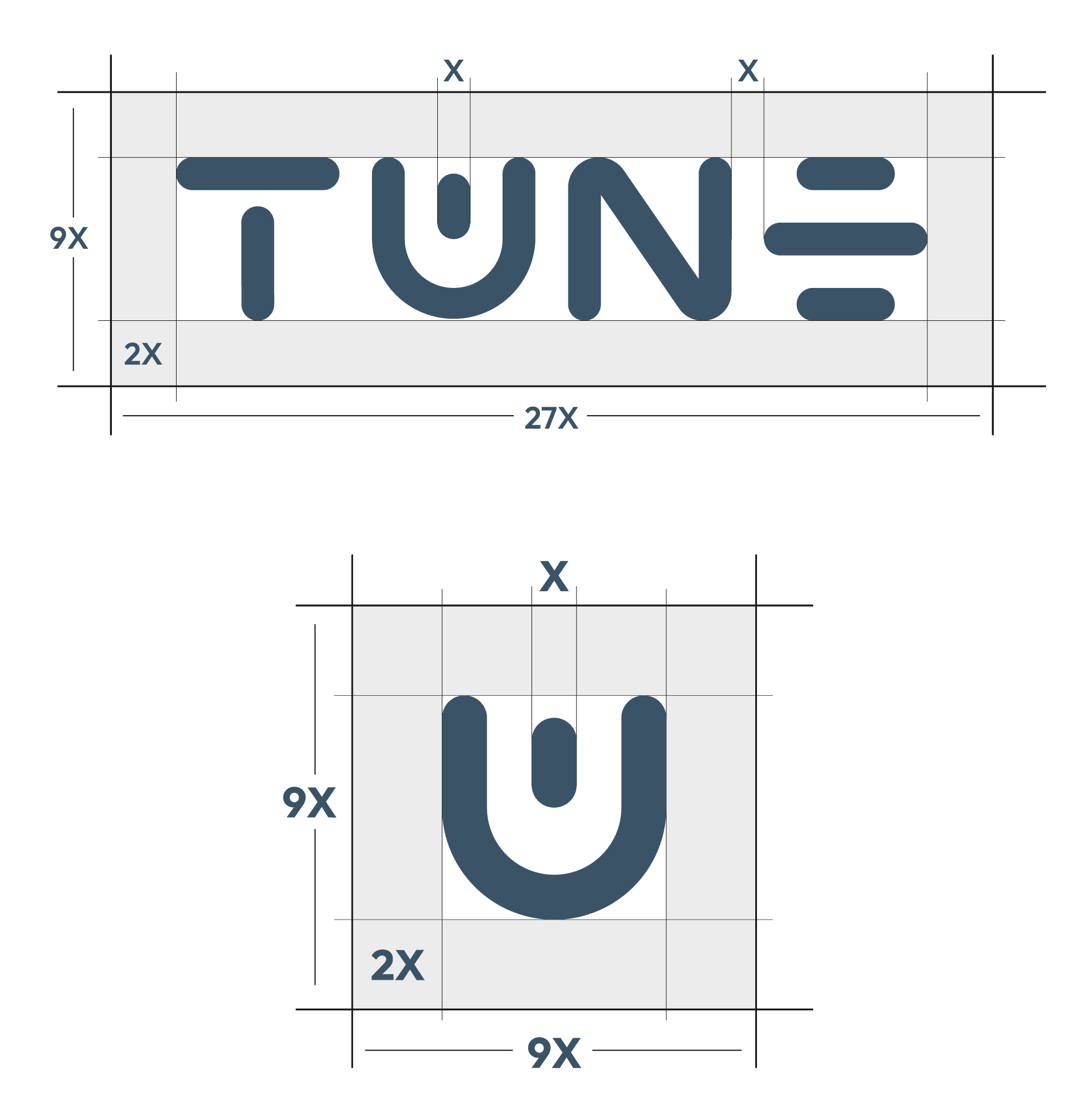 Creación y construcción del logotipo del proyecto Tune Headphones